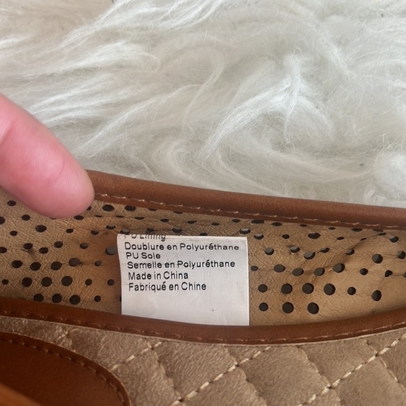 Jessica Women’s Brown/Tan Poem Journal Flat Size 7 - Picture 10 of 14